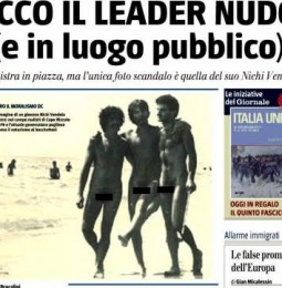 Il Giornale contro Berlusconi: pubblicare foto di leader politici nudi è lecito